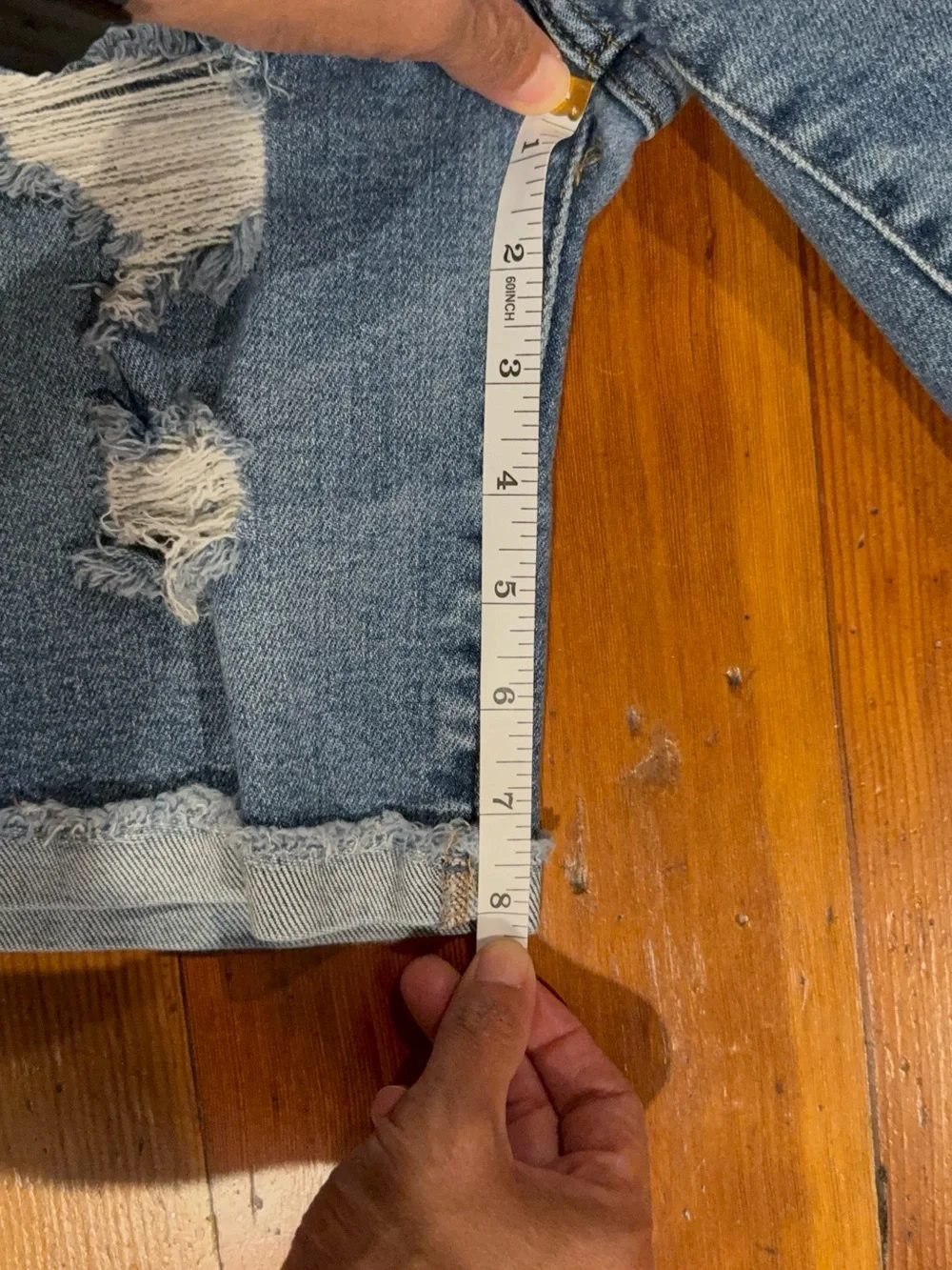 Judy Blue Distressed Denim Bermuda Shorts